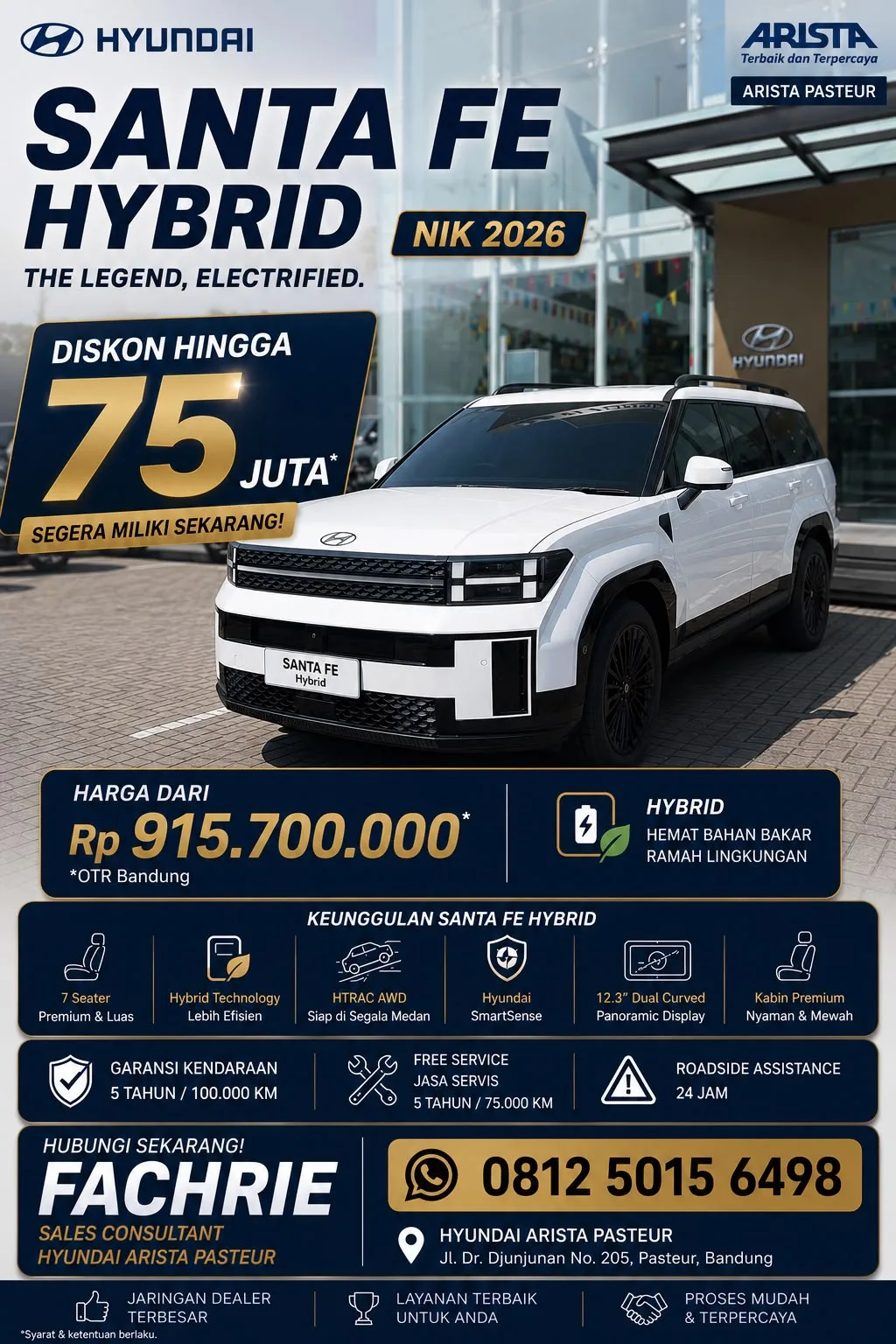 Promo hyundai santa hybrid bandung