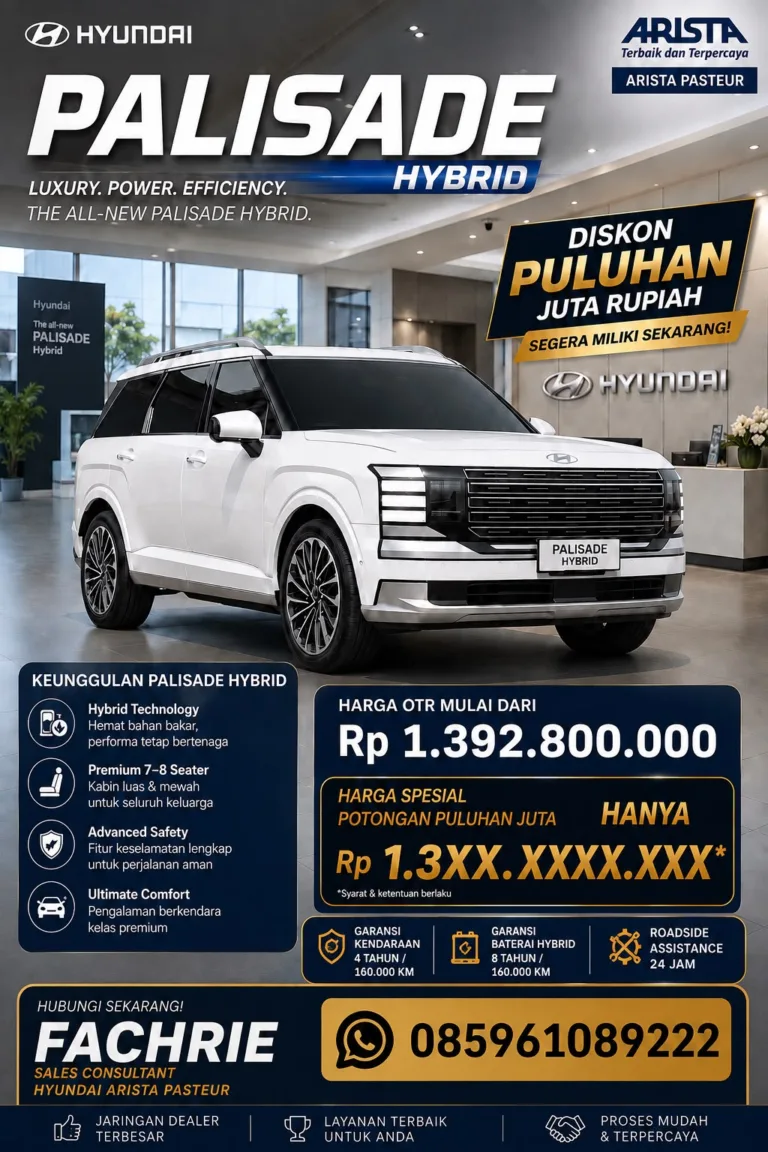 Promo Agustus Hyundai Palisade Hybrid Bandung